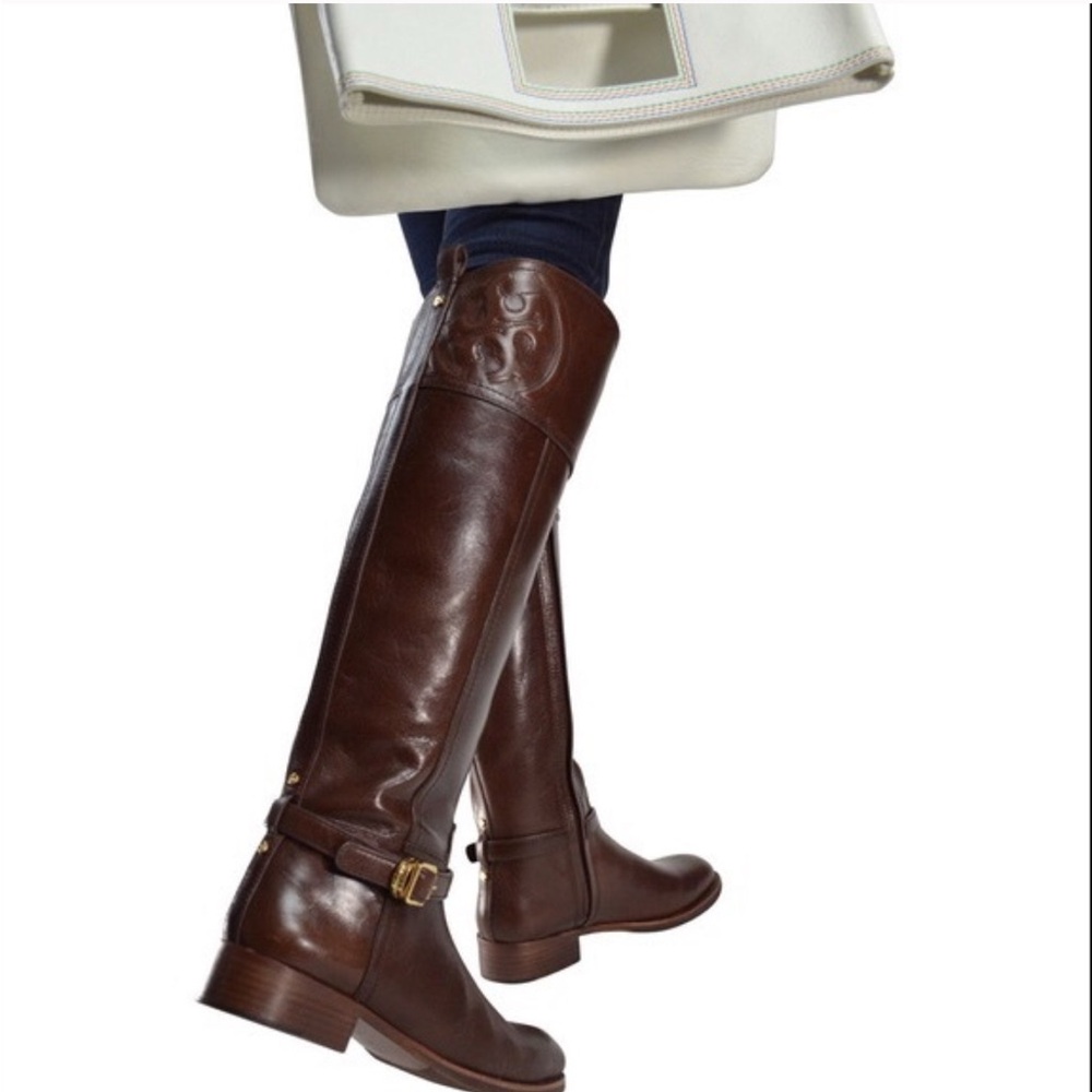 Tory Burch Brown Over the Knee Boots